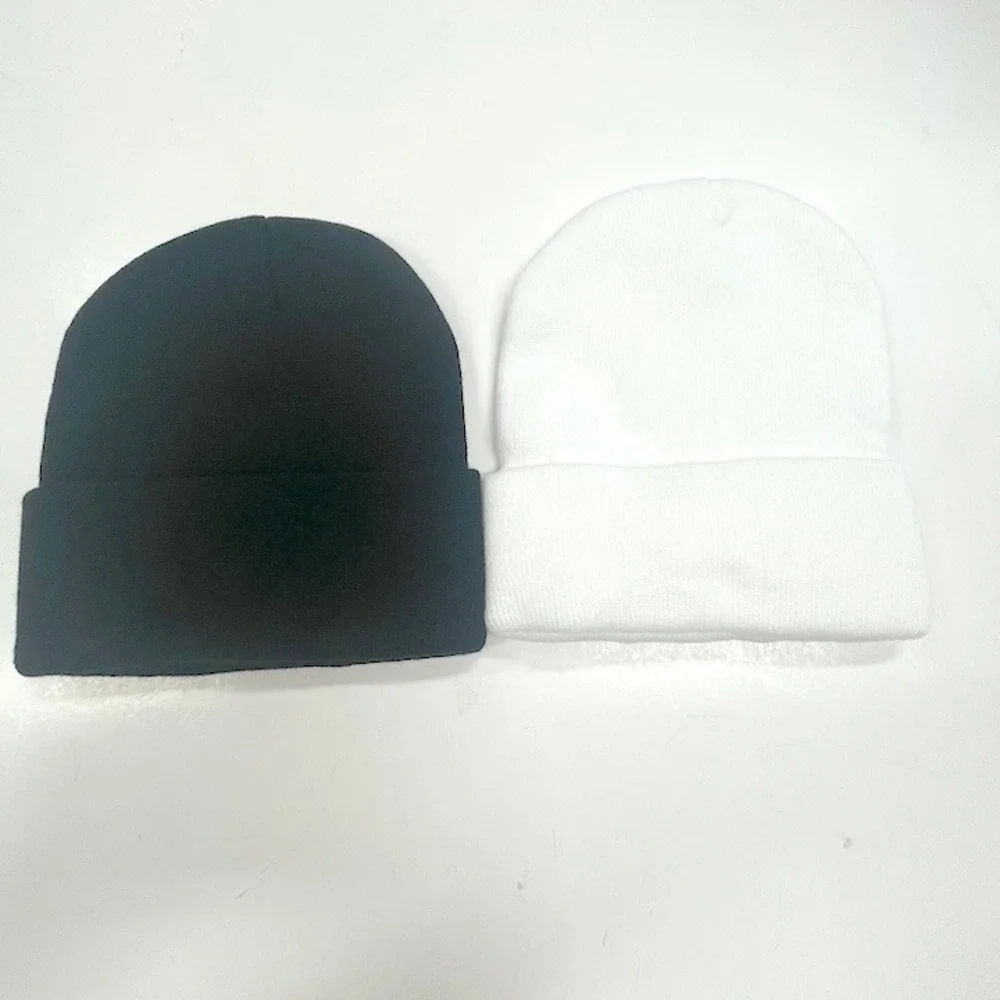 2 Scary Clown IT Hats Beanies Black White Soft & Warm Multicolor One‎ Size